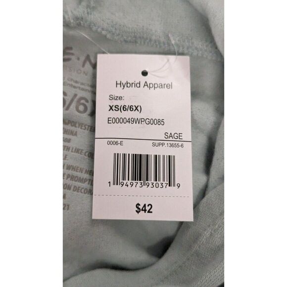 FRIENDS Girls XS 6/6X Sage Green Sweatshirt Graphic Printed Hooded Long Sleeve - Picture 7 of 7